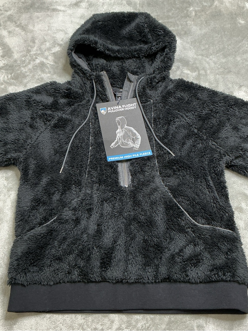 Kuhl Avian Flight premium High Pile PullOver 1/2 Zip Fleece Hoody Womens XS 4483 - Picture 2 of 13